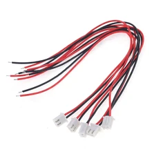 Melhor design 5 Pcs XH2.54 JST 2 Pin Cabo Conector Plug Fio 24AWG 20 cm de Comprimento