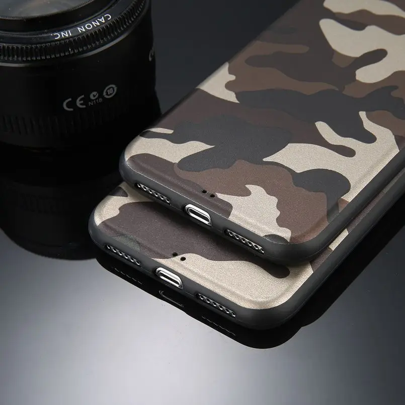 Камуфляжный Ультратонкий Мягкий чехол из ТПУ для iphone xs max роскошный модный