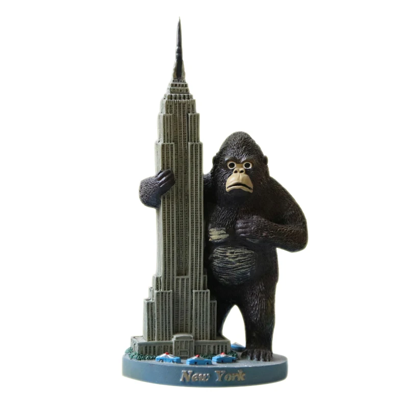 Орангутанг Холдинг Эмпайр Стейт Билдинг украшения Нью Йорк King Kong моделирование