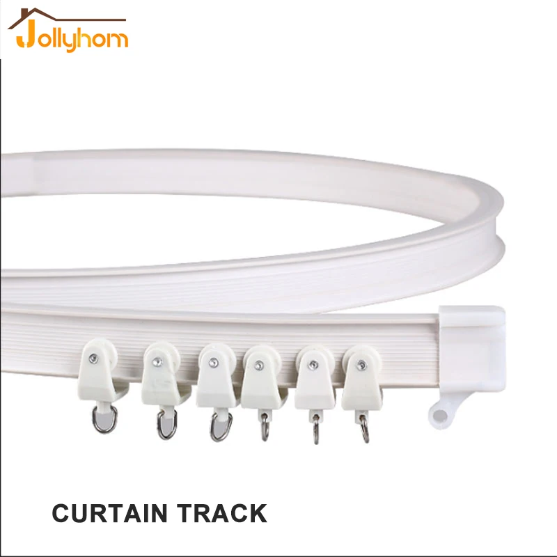 High quality curtains curved track straight curved curtain rod track
