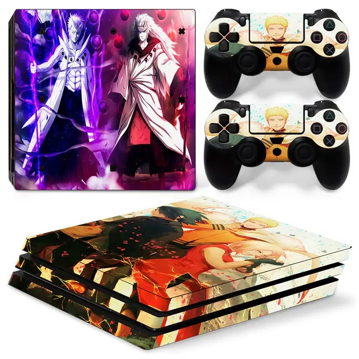 TN-P4Pro-0918 Наруто для playst Pro консоль для Playstation4 Pro Контроллеры крышка стикера кожи - Цвет: TN-P4Pro-0918