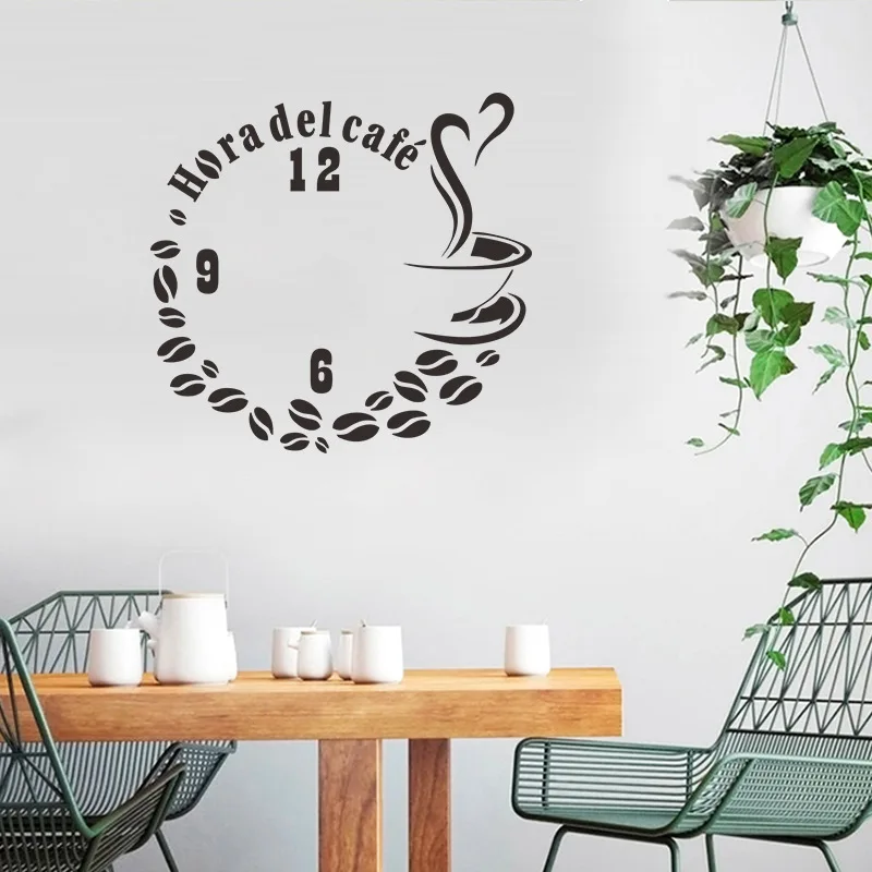 Coffee Time Cafe Wall Sticker Proverb English Wall Stickers Cafe