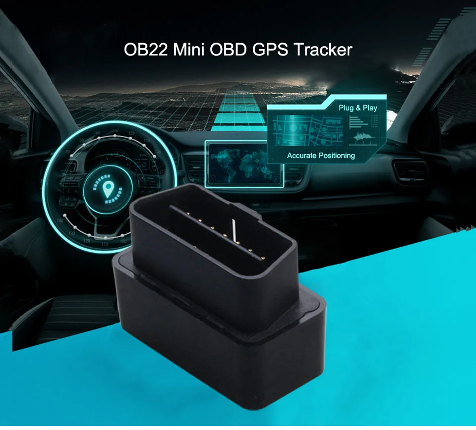 Concox OBD Автомобильный GPS Трекер OB22 подключи и работай с позиционированием