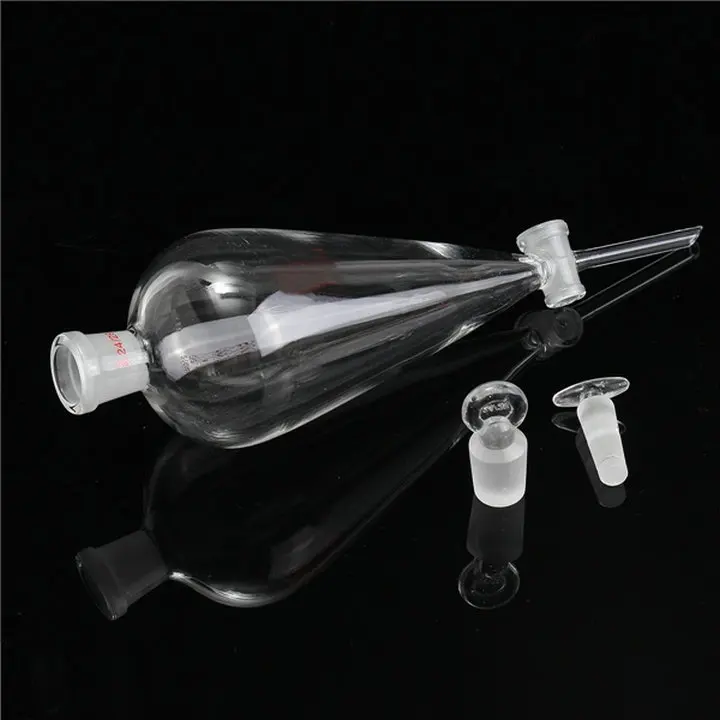 1 PC 60/125/250/500/1000/2000ml Pear-shaped/pyriform Separating Conical Funnel With Glass Ground-in Stopper Lab Glassware 1 PC 60/125/250/500/1000/2000ml Pear-shaped/pyriform Separating Conical Funnel With Glass Ground-in Stopper Lab Glassware