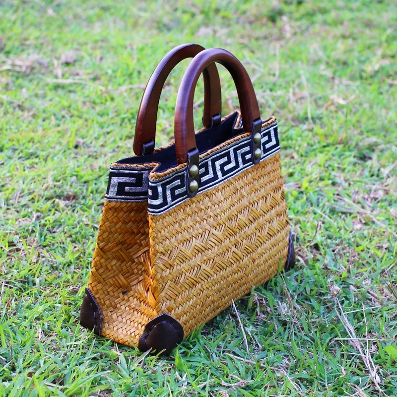 

Pure natural seaweed hand-woven package Thai version of the national wind handbag tourism resort beach bag handbags