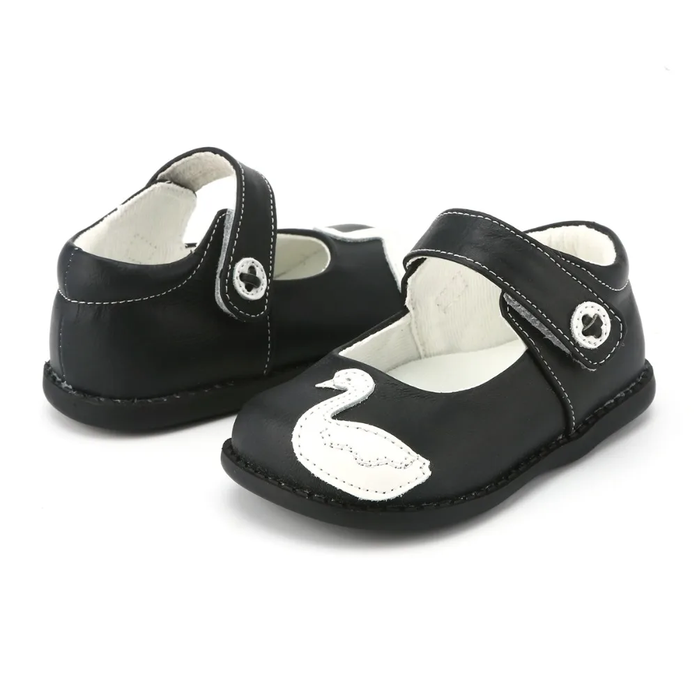 TipsieToes Brand High Quality Genuine Leather Stitching Kids Children Shoes For Boys And Girls 2020 Autumn New Arrival Swan