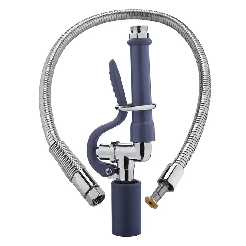 Kitchen Sink Faucet Pre-Rinse Spray Valve with Handle Grip High Pressured Sink Faucet Sprayer Head for Replacement Kit of Commercial Home Faucet (1)