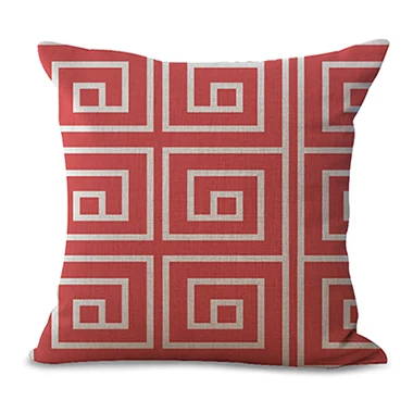 Miracille льняная хлопковая розовая декоративная диванная подушка с геометрическим узором для дома подушка с пером павлина без наполнения - Цвет: 9