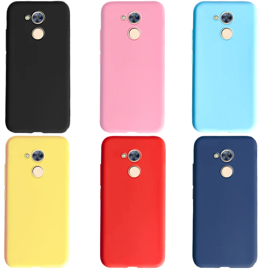Чехол для телефона Honor 6A DLI-TL20 силиконовый мягкий матовый однотонный чехол