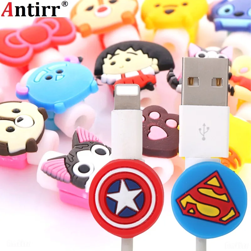 Antirr 10 шт./партия мультяшный usb-кабель протектор для наушников, наушники, линия энергосбережения для мобильного телефона, зарядка линии, защи... Antirr 10 шт./партия мультяшный usb-кабель протектор для наушников, наушники, линия энергосбережения для мобильного телефона, зарядка линии, защи...