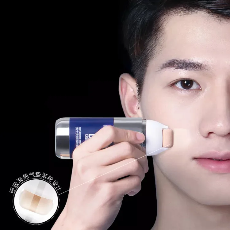 

Hot selling Zun LAN men roller bright face BB frost Concealer frost pox print makeup free shipping