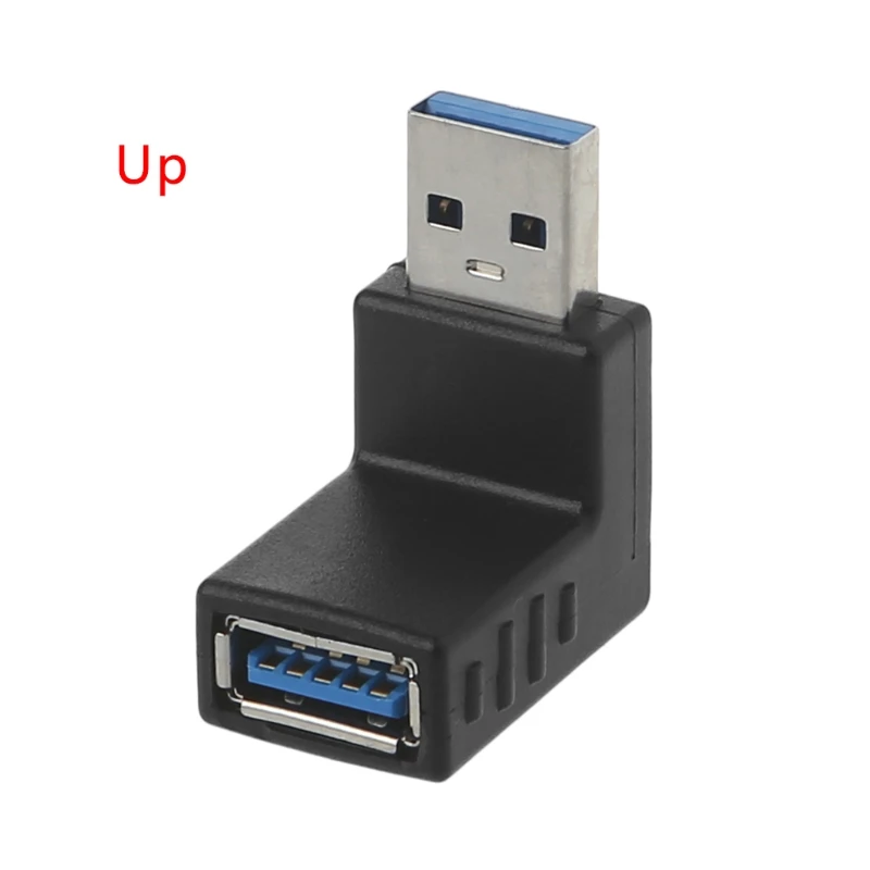 90 градусов левый правый угловой разъем USB 3 0 A штекер гнездо адаптер для ноутбука