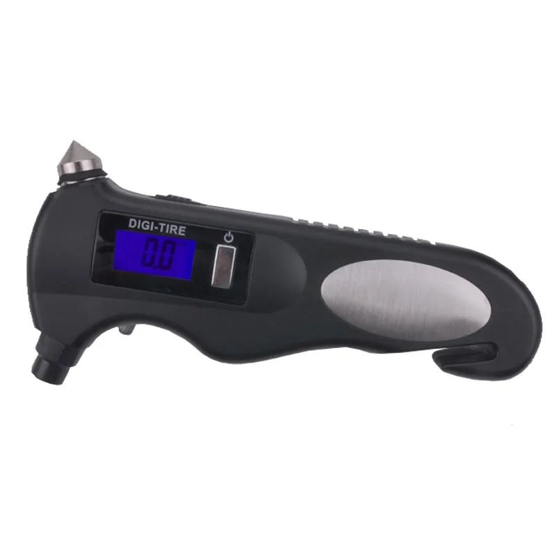 

Safety hammer multi-function electronic tire pressure gauge, digital with backlight car tire pressure gauge, free shipping