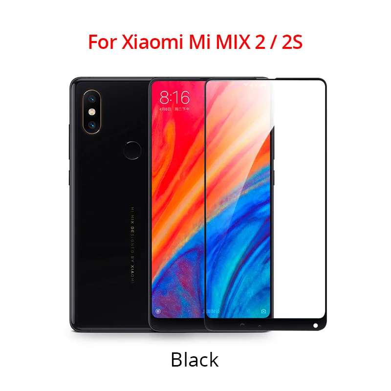 PZOZ Xiao mi Pocophone F1 glass mi 2 2S 5X A2 lite glass Red mi Note 5 6 7 K20 Pro 4X5 Plus 7A закаленное стекло Полное покрытие экрана - Цвет: Mi Mix 2 2s