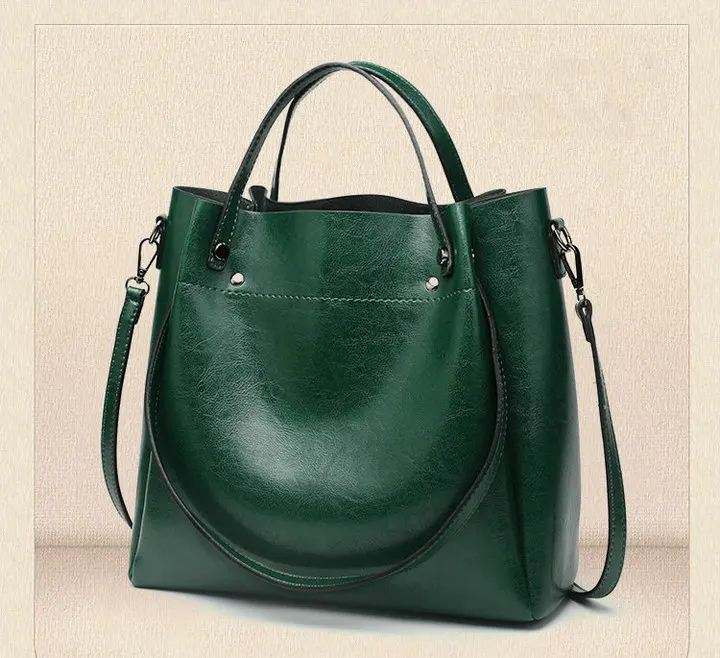 Роскошная модная сумка на плечо, качественная кожаная сумка для покупок из искусственной кожи, женская простая сумка-ведро, Большая вместительная сумка-мессенджер, B44-19
