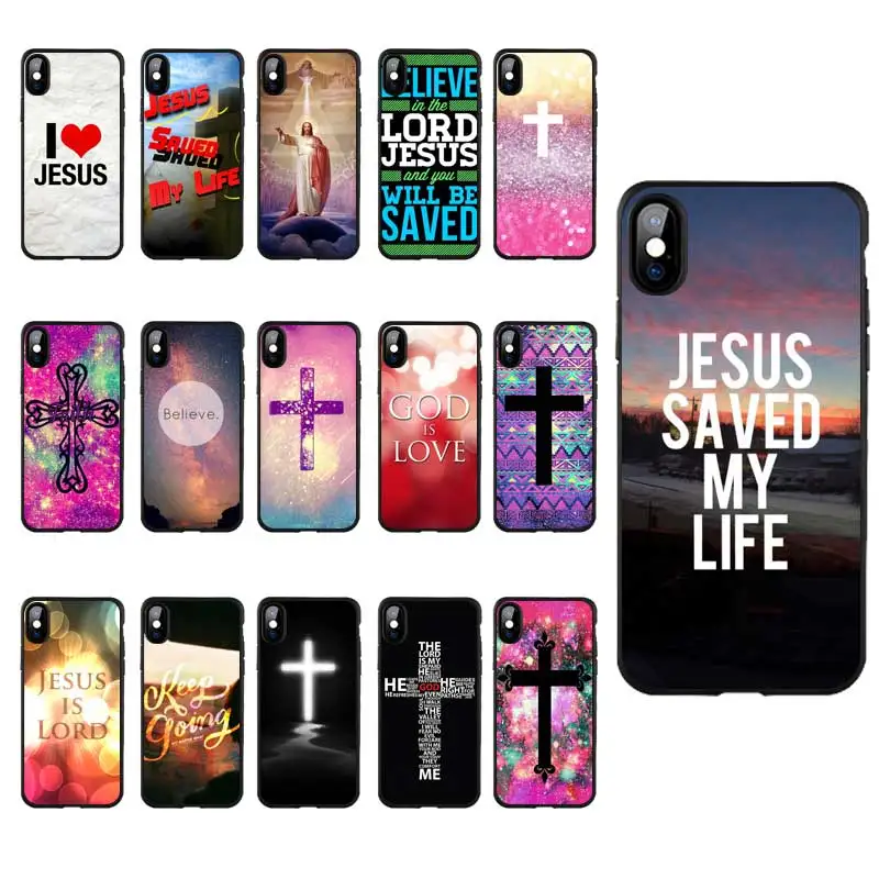 DREAMFOX M315 Christian Jesus Black Soft TPU Silicone Case Cover For Apple iPhone 11 Pro XR XS Max X 8 7 6 6S Plus 5 5S 5G SE |
