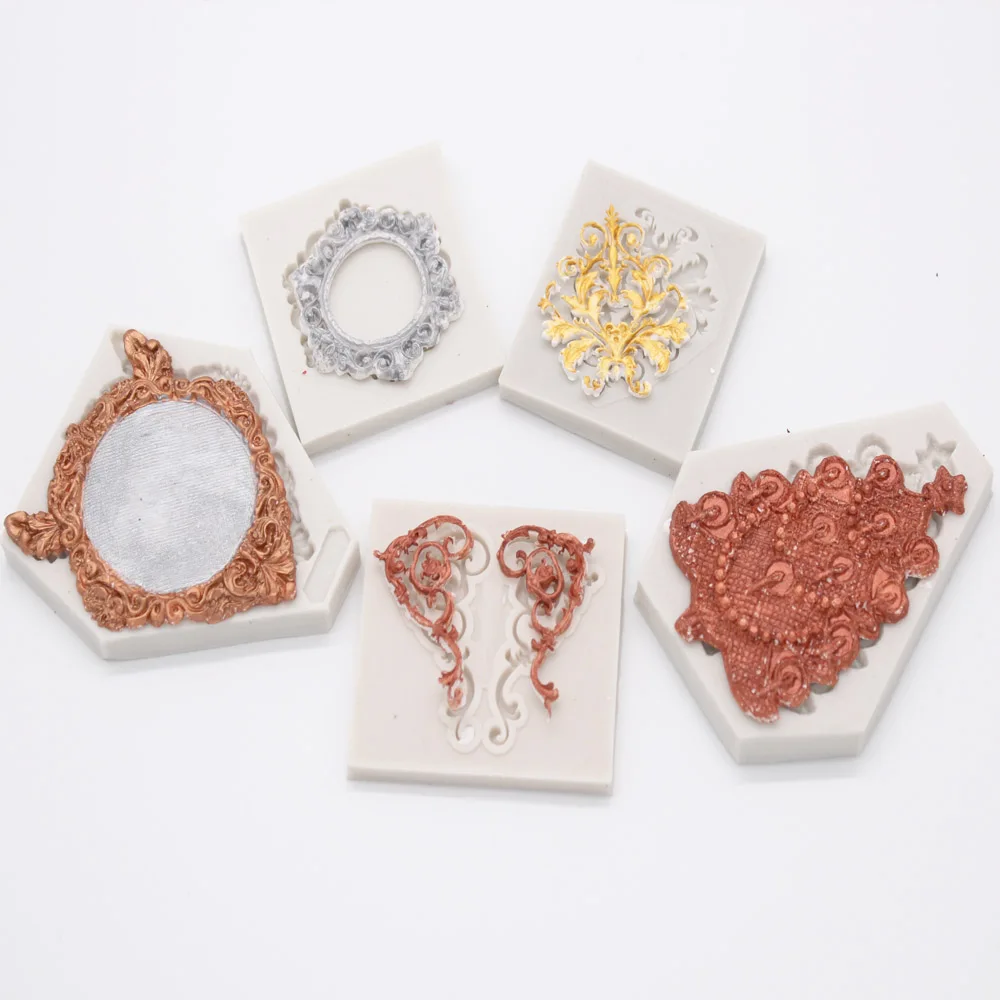 

Sugarcraft Frame Flower Cupcake Silicone mold fondant mold cake decorating tools chocolate gumpaste mold