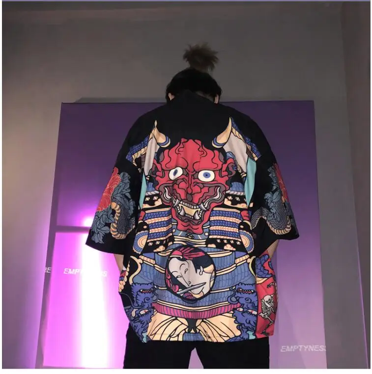 2020 japonês kimono cardigan homens estilo japonês