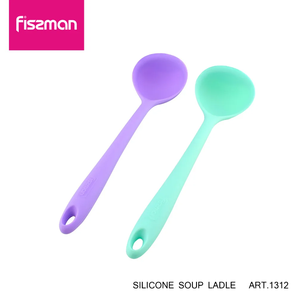 

Fissman Silicone Ladle Long Handle Spoon for Cooking Baking Mixing Food Grade Silicone
