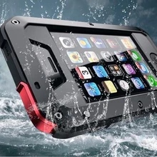 for iPhone 5C 5S 1:1 Doom armor Dirt Waterproof Shockproof Aluminum Gorilla Metal Impact Case for iPhone 5C 5S Free Shipping
