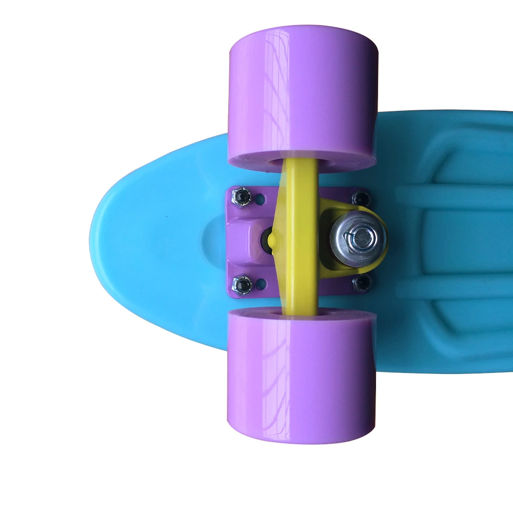 Pastel 22" Skateboard Mini Cruiser Retro Penny Skate Board Complete Plastic Longboard Ready to Ride Boy Girl Skateboard