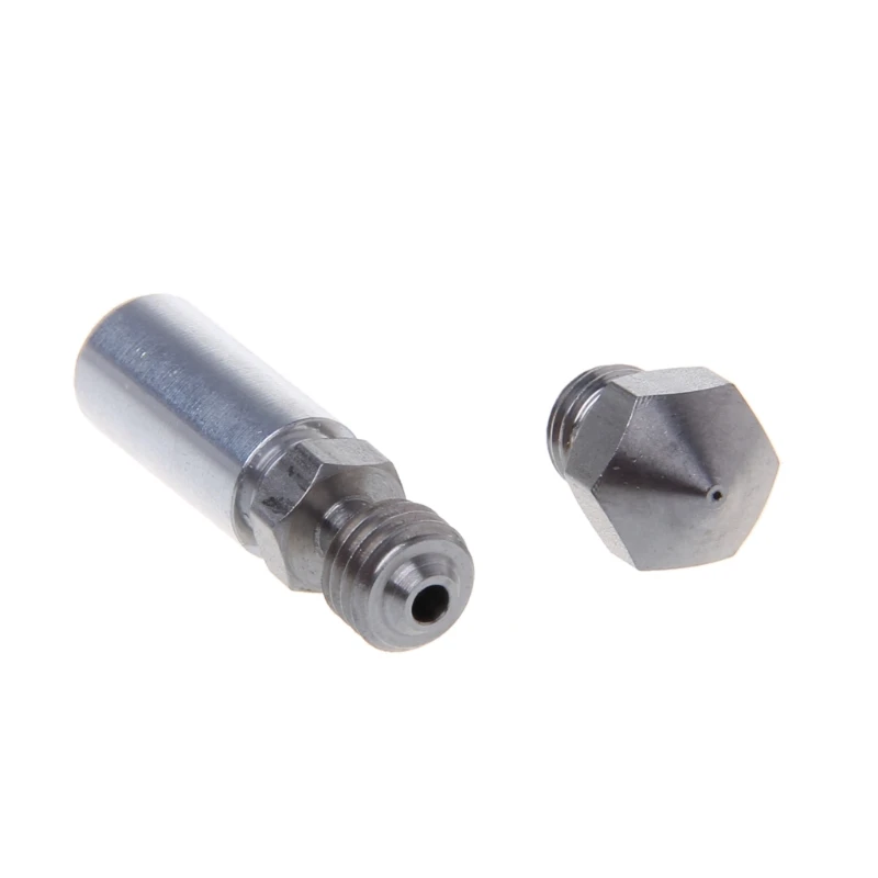 

MK10 All Metal Hotend Kit M7 Nozzle 0.4mm 1.75mm Thermal Barrier Tube