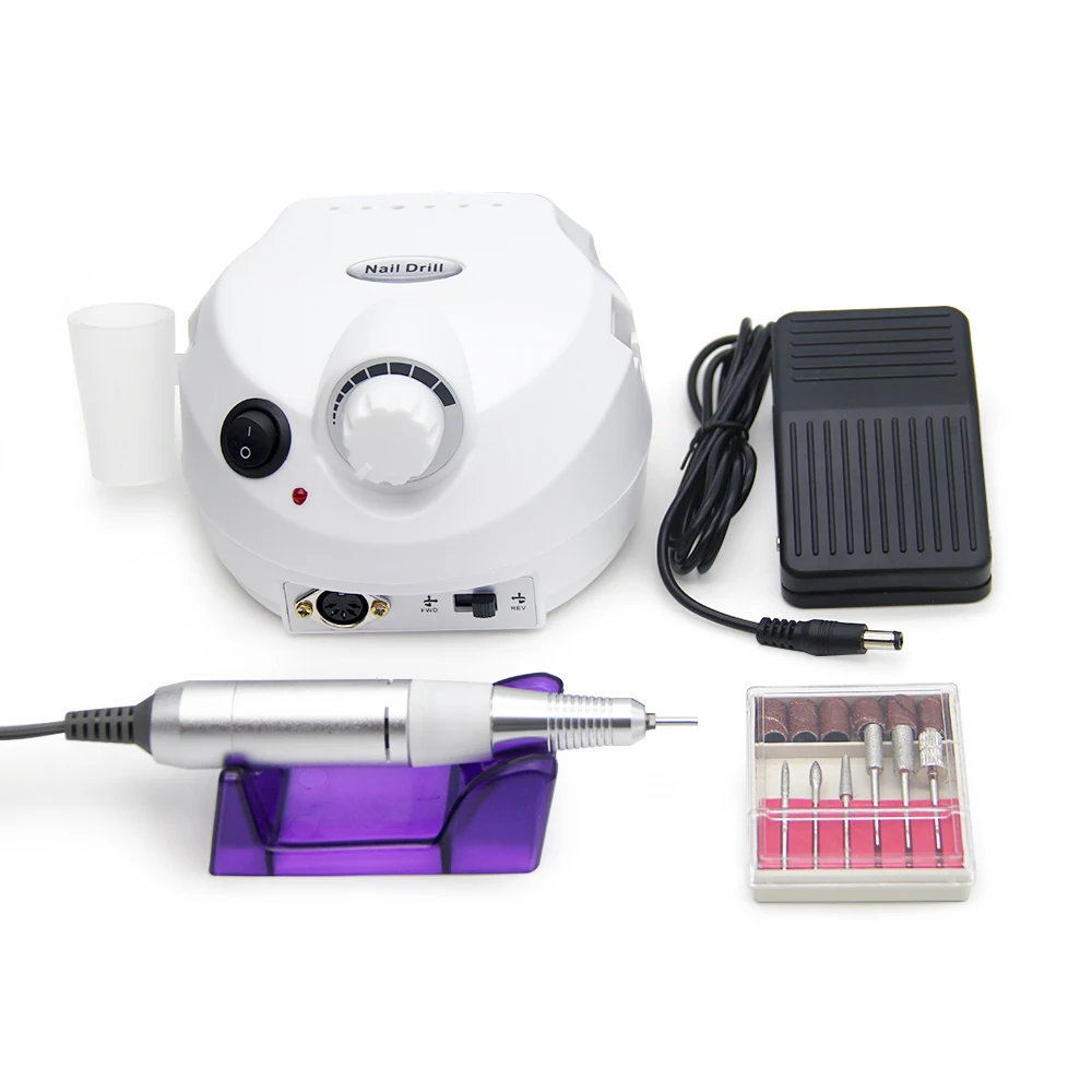 

LKE Nail Drill Machine For Manicure Pedicure Kit File with Cutter 30000RPM Six Drill Bits High Quality Nail Art Polisher Tool