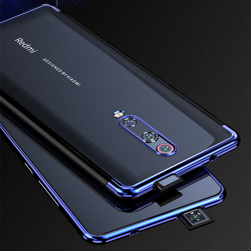 

For Xiaomi Redmi K20 Pro Note 7 6 Pro Case Global Plating Soft Transparent Phone Cover For Xiaomi Mi 9T Mi 9 8 SE CC9 Case Coque