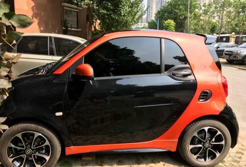 Для Mercedes Smart fortwo 453 антенна на заднюю часть крыши спойлер Высокое качество аксессуар для багажника Цвет для хвостовой части автомобиля декоративное крыло