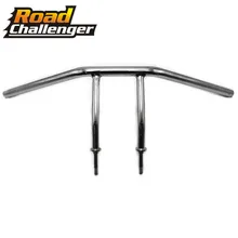 Перетащите адвокатского сословия с центральным ремешком в виде буквы т на руль хром пользовательские мотоцикла руль для Kawasaki Vulcan Классический Пользовательские 1700 1600 900 800