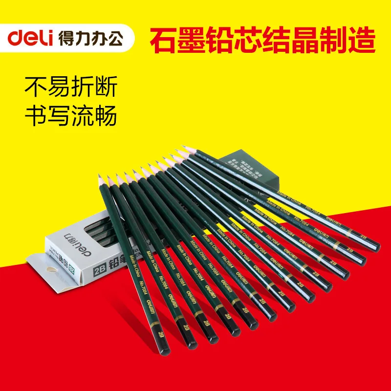 12pcs 7084 pencil (2B) graphite lead core manufacturing is not easy to