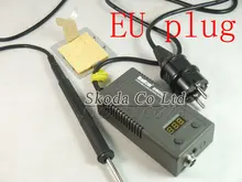 Оптовая ЕС plug BK 950D Портативный мини Цифровая паяльная станция Электрический утюг припоя + T12 советы Сердечник Топления 100 ~ 240 В