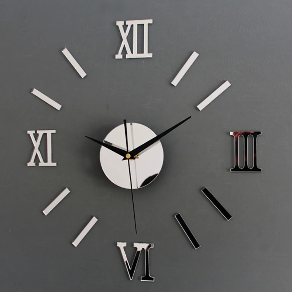 Diy Wall Clock D Picture More Detailed Picture About Diy Wall - Diy Wall Clock D Mirror Roman Font Stickers Hour Modern Art Watch Goldsilver diy wall clock d picture more detailed picture about diy wall - diy wall clock d mirror roman font stickers hour modern art watch goldsilver