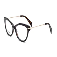 MONGOTEN высокое качество новая женская мода кошачий глаз дизайн полный обод ацетат оправа для очков при близорукости прозрачные линзы оптические очки