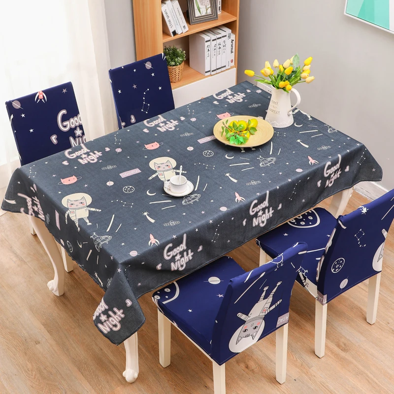 Nordic Style Waterproof Dust-proof Tablecloth Rectangle Kitchen Table Cloths Party Banquet Dining Room Decorative Table Cover