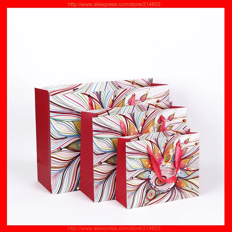 

(50pcs/lot) Wholesale high quality fashion paper gift bag