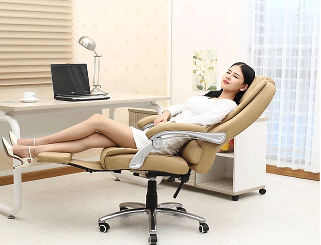 Best Offers Reclining leather office chairs ergonomic computer chair home massage chairs fashion fixed armrest Best Offers Reclining leather office chairs ergonomic computer chair home massage chairs fashion fixed armrest