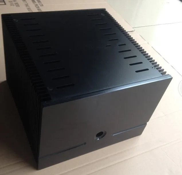 D-008 CNC все алюминиевые шасси чехол коробка шкаф для DIY аудио усилитель мощности 245 мм* 180 мм* 257 мм 245*180*257 мм
