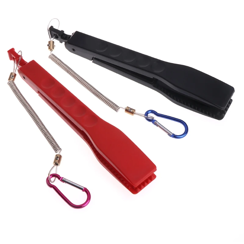 

OOTDTY Fishing Body Tongs Gripper With Plastic Holder Switch Lock Catch Fishing Gear