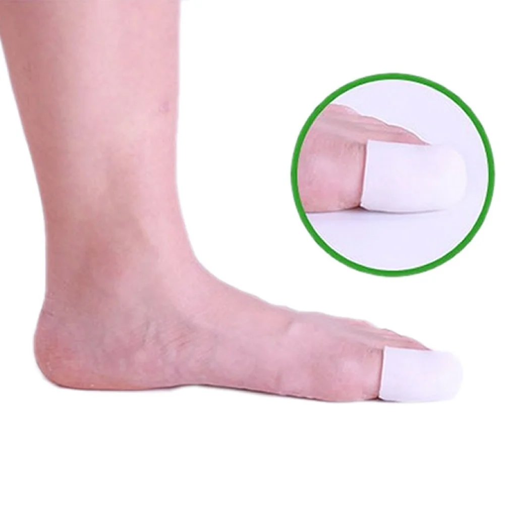 1 Pair Toe Protector Silicone Gel Cover Cap Pain Relief For Prevent Blisters Corns RJ99 | Красота и здоровье