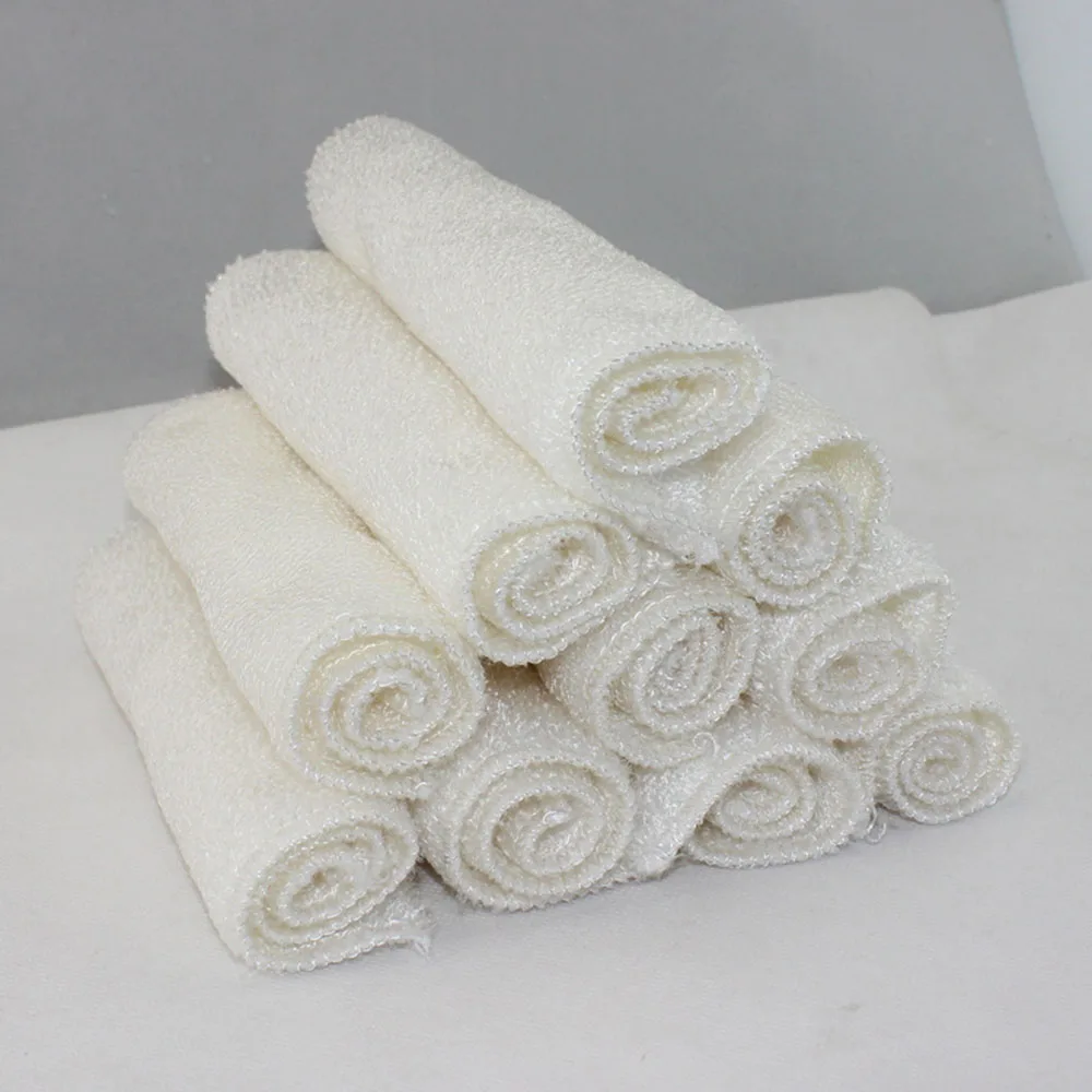 5PCS/LOT Bamboo Fiber Cleaning Kitchen Cloths High Efficient ANTI