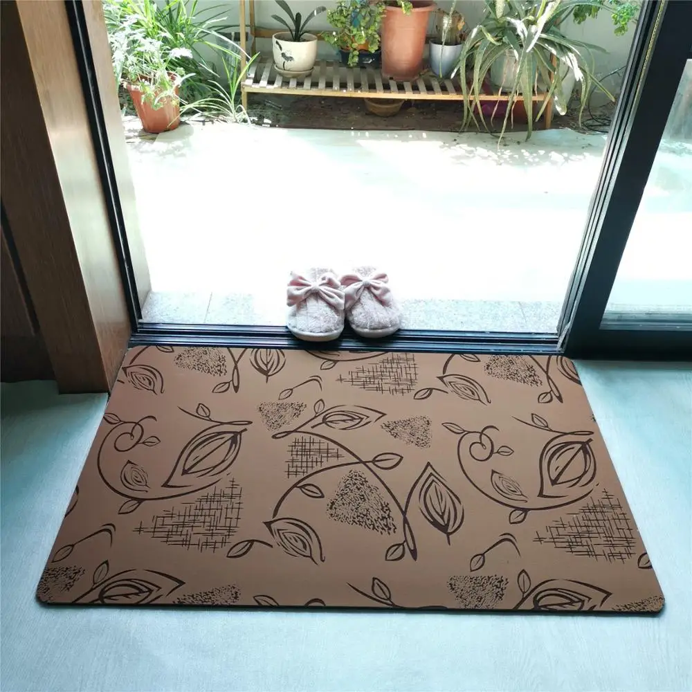 Billig Gummi Tür Matte Innen Saugfähigen Boden Matte Küche Teppiche Fußmatte für Eingang Tür Matte Wohnzimmer Non Slip Bad teppich Matte