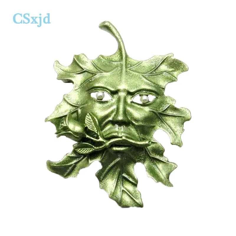 CSxjd 2018 новый дизайн Винтажная брошь ювелирные изделия зеленый лист Брошь для