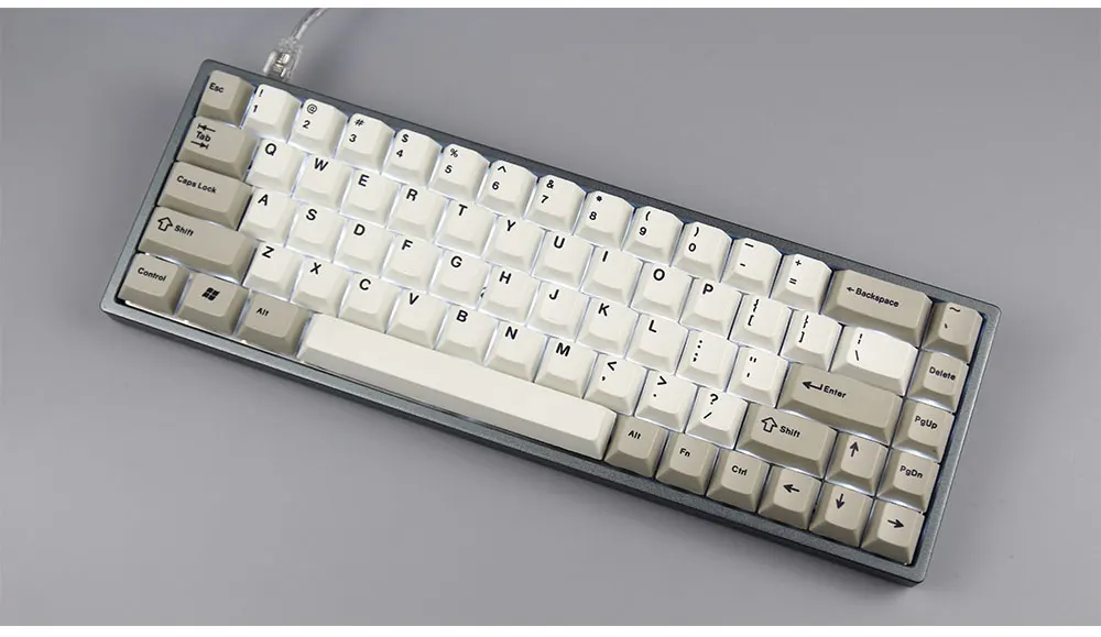 Tada68 механическая клавиатура 65% раскладка с Zealios Tealios Gateron swtiches/Enjoypbt Dye-sub keycap/пластиковый или Алюминиевый Чехол