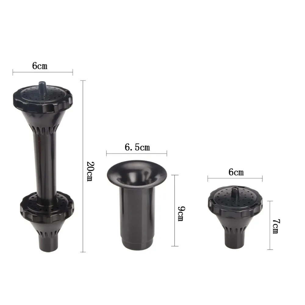 1 Набор, двухслойная насадка для фонтана, распылитель, насадка для душа, садовый декоративный водяной наружный фонтан, домашний декор