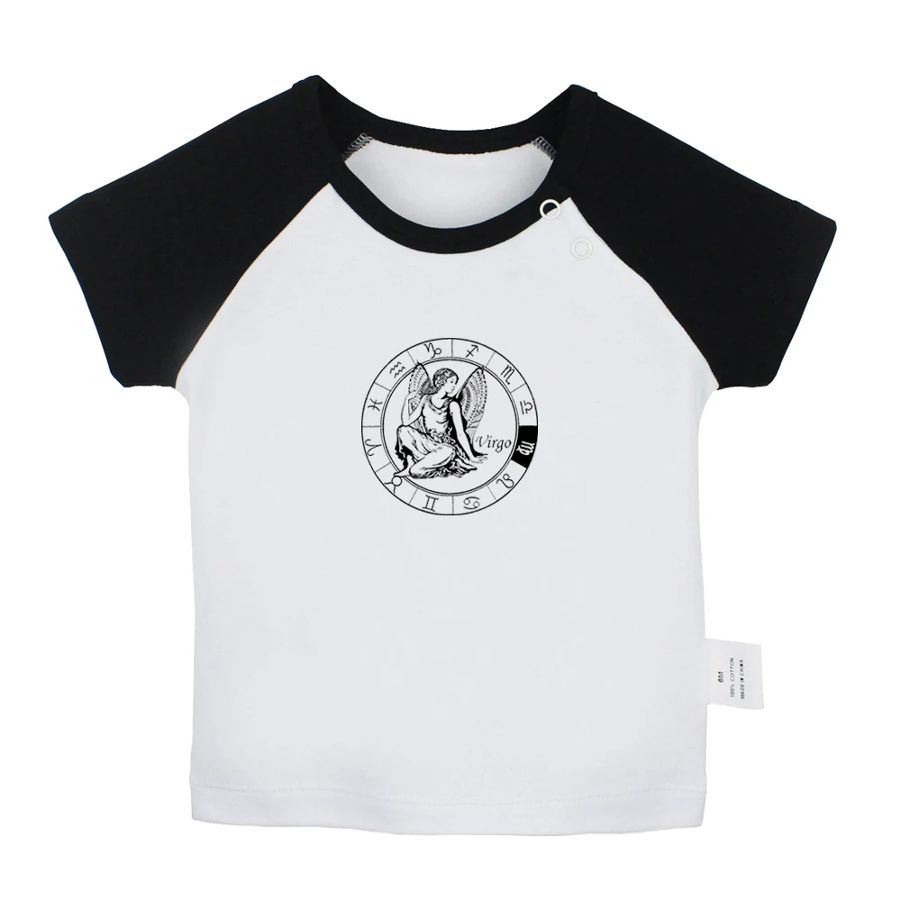 Lucu Sagitarius Zodiak Pisces Libra Kanker Constellation Hitam Abu Abu Bayi Baru Lahir Kaos Balita Grafis Short Sleeve Tee Tops T Shirt Aliexpress