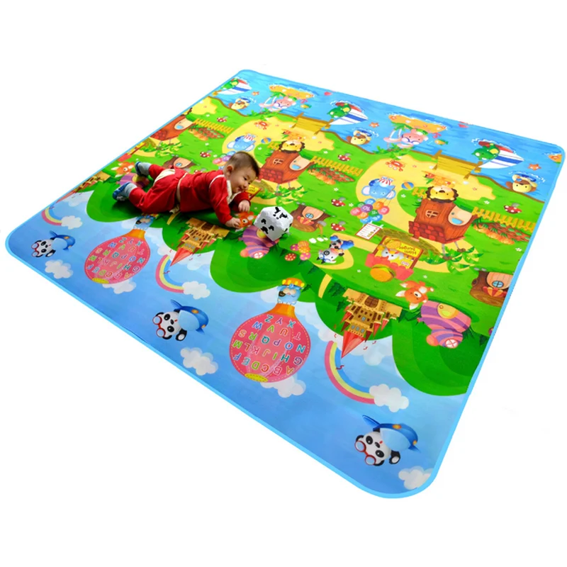 Коврик для игр с двойным бортом детский ползающий коврик из пенопласта для детей Детские игрушки Подарочный коврик буквы ферма