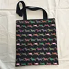 Hot Item Book-Bag Canvas Black Tote-Shoulder-Bag Eco Print Cotton YILE 8414e Base Dogs OLZMM0kD