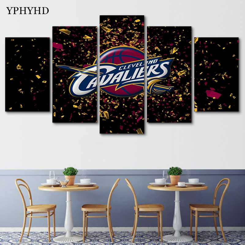 Buy YPHYHD Modern 5 Piece NBA Posters Canvas Painting