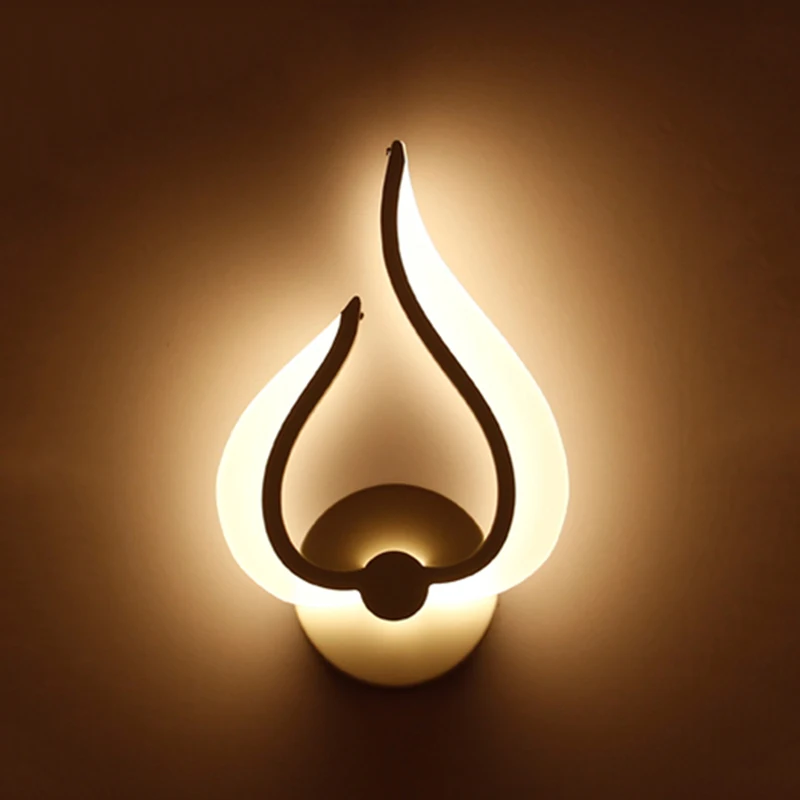 

New Acryl LED Chip Wall Lamps Modern Simple Light Fixture for Sitting Room Bedroom Corridor Balcony bedsideLamp Free shipping